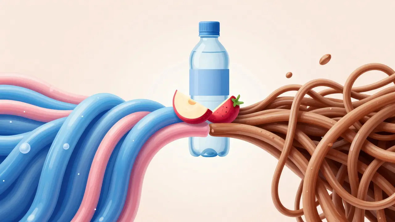 Konceptuální zobrazení hydratace a ochrany kolagenu
