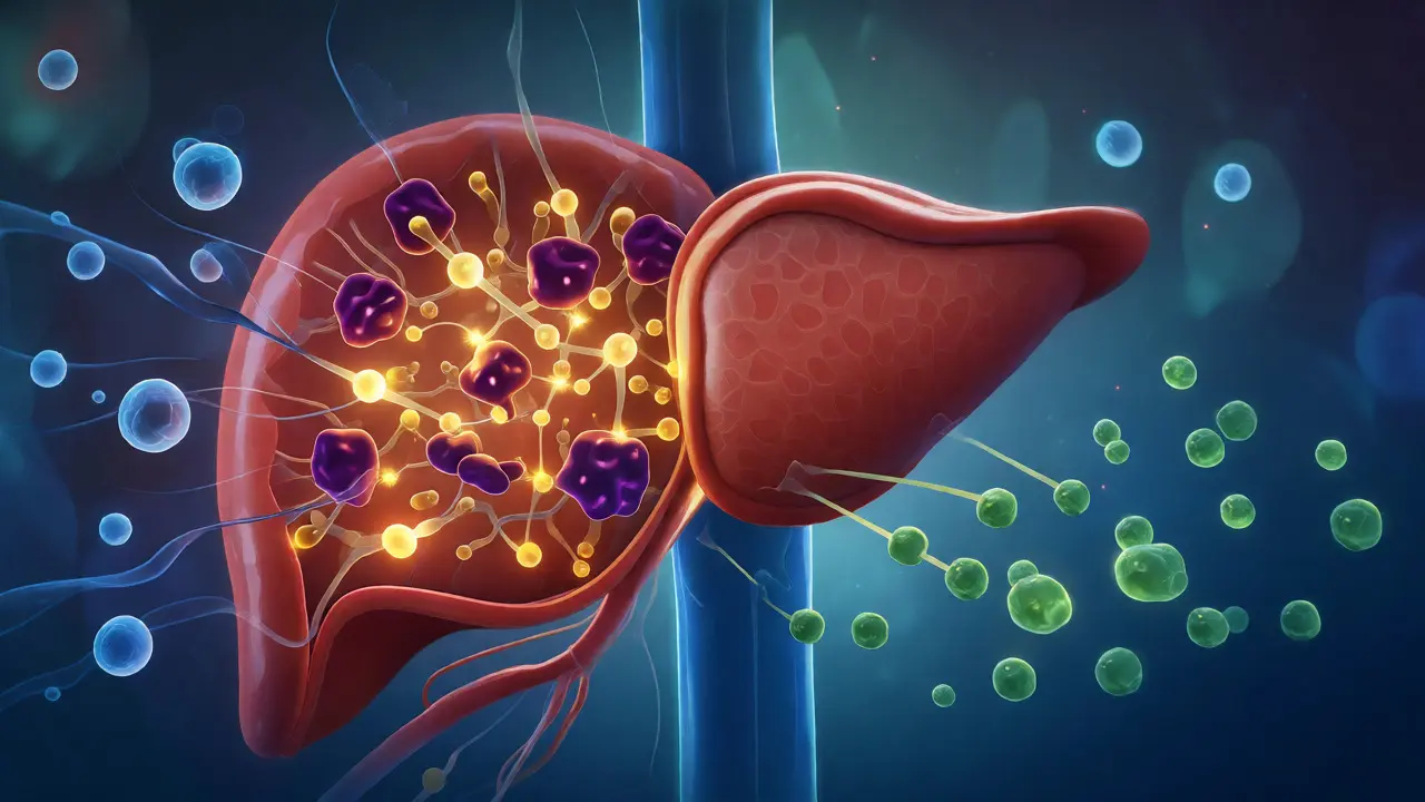 Játra metabolizující toxický acetaldehyd na neškodný octan